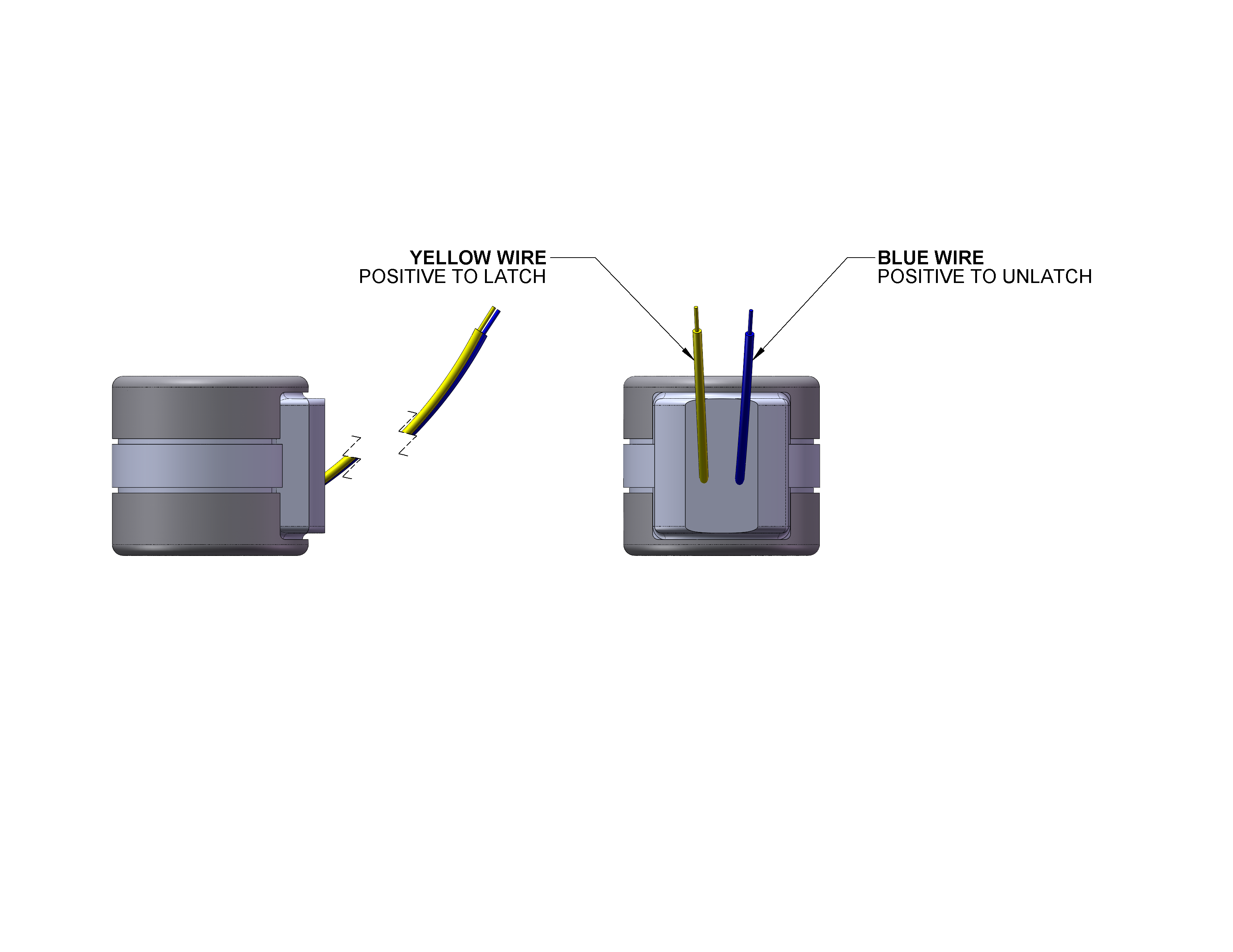 2 WIRE FLYING LEADS LATCHING DIAGRAM