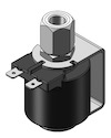 Technical drawing — MODEL O21 1/8-27 NPT 2WNO YOKE WITH SPADE TERMINALS