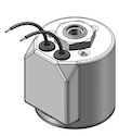 Technical drawing — MODEL O23 3WNC EXHAUST TO ATMOSPHERE GROMMET WITH LEADS