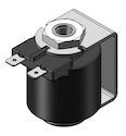Technical drawing — MODEL O23 3WNC EXHAUST TO ATMOSPHERE YOKE WITH SPADE TERMINALS