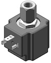 Technical drawing — MODEL O24 1/8-27 NPT 3WNO DIN STYLE COIL