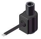 Technical drawing — MODEL O51 1/8-27 NPT 2WNO GROMMET WITH LEADS