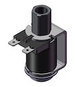 Technical drawing — MODEL O51 1/8-27 NPT 2WNO YOKE WITH SPADE TERMINALS