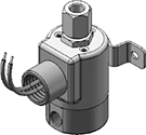 Technical drawing — MODEL 21 1/8-27 NPT 2WNO CONDUIT/BRACKET CONNECTION