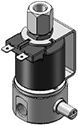 Technical drawing — MODEL 21 MANUAL OVERRIDE 2WNO YOKE WITH SPADE TERMINALS