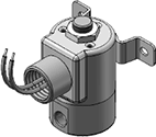 Technical drawing — MODEL 22 1/8-27 NPT 2WNC CONDUIT/BRACKET CONNECTION