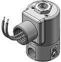 Technical drawing — MODEL 23 METERING 3WNC EXHAUST TO ATMOSPHERE CONDUIT CONNECTION