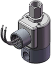 Technical drawing — MODEL 24 1/4-18 NPT 3WNO CONDUIT CONNECTION