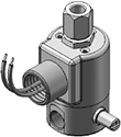 Technical drawing — MODEL 24 MANUAL OVERRIDE 3-WAY NORMALLY OPEN CONDUIT CONNECTION