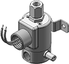 Technical drawing — MODEL 26 MANUAL OVERRIDE 3-WAY MULTI-PURPOSE CONDUIT/BRACKET CONNECTION