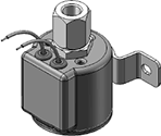 Technical drawing — MODEL O26 3-WAY MULTI-PURPOSE GROMMET/BRACKET HOUSING WITH LEADS
