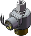 Technical drawing — MODEL 35 1/8-27 NPT 3-WAY DIRECTIONAL CONTROL CONDUIT CONNECTION