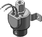Technical drawing — MODEL 36 1/8-27 NPT 3-WAY MULTI-PURPOSE GROMMET/BRACKET WITH LEADS