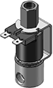 Technical drawing — MODEL 51 1/8-27 NPT 2WNO YOKE WITH SPADE TERMINALS