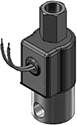 Technical drawing — MODEL 54 1/8-27 NPT 3WNO GROMMET WITH LEADS