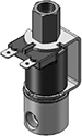 Technical drawing — MODEL 54 1/8-27 NPT 3WNO YOKE WITH SPADE TERMINALS