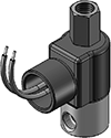 Technical drawing — MODEL LLW53 METERED BODY 3WNC PIPED EXHAUST CONDUIT CONNECTION
