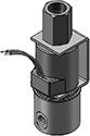 Technical drawing — MODEL LLW53 10-32 PORTS 3WNC PIPED EXHAUST YOKE WITH LEADS