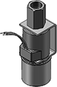 Technical drawing — MODEL LLW53 BODY OPTION "E" 3WNC PIPED EXHAUST YOKE WITH LEADS
