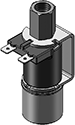 Technical drawing — MODEL LLW53 BODY OPTION "E" 3WNC PIPED EXHAUST YOKE WITH SPADE TERMINALS