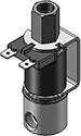 Technical drawing — MODEL LW51 1/8-27 NPT 2WNO YOKE WITH SPADE TERMINALS