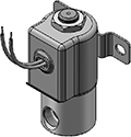 Technical drawing — BODY OPTION "R"2WNCGROMMET/BRACKET WITH LEADS