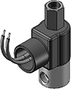 Technical drawing — 1/8-27 NPT 3WNC PIPED EXHAUST CONDUIT CONNECTION