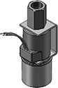 Technical drawing — BODY OPTION "E" 3WNC PIPED EXHAUST YOKE WITH LEADS
