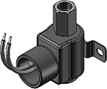 Technical drawing — MODEL OLLW53 3WNC PIPED EXHAUST CONDUIT/BRACKET CONNECTION