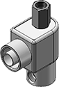 Technical drawing — 3WNC PIPED EXHAUST CONDUIT CONNECTION