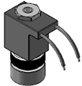 Technical drawing — MODEL 582 2WNC 24 10-32 STUD MOUNT WITH STAINLESS STEEL BODY