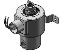 Technical drawing — MODEL N74 1/4-18 NPT 3WNO CONDUIT/BRACKET CONNECTION