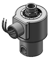 Technical drawing — MODEL N74 1/4-18 NPT 3WNO CONDUIT CONNECTION