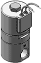 Technical drawing — MODEL 829B 1/2-14 NPT 2WNC GROMMET HOUSING WITH LEADS