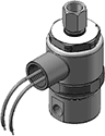 Technical drawing — MODEL E24 1/8-27 NPT 3-WAY NORMALLY OPEN EXPLOSION PROOF