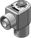 Technical drawing — MODEL ELW52 BODY OPTION "O" 2WNC EXPLOSION PROOF