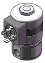 Technical drawing — MODEL 22 4 PIN DIN 1/8-27 NPT 2WNC MAGNETIC LATCHING COIL